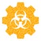 Gold Vector Biohazard Industry Mosaic Icon