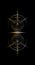 Gold Vegvisir magic navigation compass ancient. The Vikings used many symbols in accordance to Norse mythology Viking Round Logo