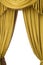 Gold velvet curtains