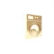 Gold Washer icon isolated on white background. Washing machine icon. Clothes washer - laundry machine. Home appliance