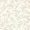 Gold wave seamless pattern draw