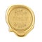 Gold Wax Seal with Made In Italy Sign. 3d Rendering