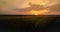 Gold Wheat flied panorama at sunset, Hungarian countryside