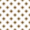 Gold and white ottoman shapes seamless vector pattern.