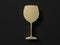 Gold wine glass symbol