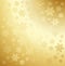 Gold winter abstract background