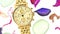 Gold woman watch