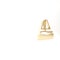 Gold Yacht sailboat or sailing ship icon isolated on white background. Sail boat marine cruise travel. 3d illustration