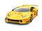 Gold yellow fast race car