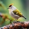 Goldcrest (Regulus regulus)  Made With Generative AI illustration