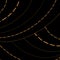 goldden gold muti lines and style geometric curve abstract shape isolated black background