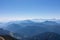 Goldeck - Panoramic view of magical mountain peaks of Karawanks and Julian Alps seen from Goldeck, Latschur group, Gailtal Alps