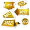golden 2012 Labels, stickers