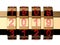 Golden 2019 Year combination lock