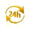 Golden 24 hours icon