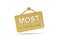 Golden 3D icon of title: Most Popular