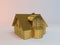 Golden 3D simple house