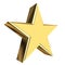 Golden 3d star