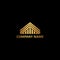 Golden Abstract Building logo icon vector design concept for real estate, architecture business, property, and more construction