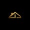 Golden Abstract Building logo icon vector design concept for real estate, architecture business, property, and more construction