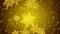 Golden abstract falling snow flakes snowflakes particles 4Kk loop animation