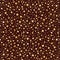 Golden abstract shining falling stars seamless texture brown background