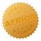 Golden AFRICA Medal Stamp