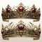 Golden Age Inspired Baroness Crowns: Adonna Khare\\\'s Precise And Sharp Organic Sculpting