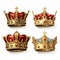 Golden Age Inspired King Crowns: Adonna Khare\\\'s Precise And Organic Sculpting