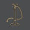 Golden air bike manual pump icon