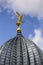 Golden angel on dome of Academy of Fine Arts