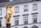 Golden angel statue Johann Andreas von Liebenberg monument in Vienna