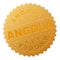 Golden ANGOLA Medallion Stamp
