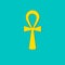 Golden ankh icon