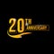 Golden anniversary 20th celebration business logo