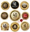 Golden anniversary labels 40 years
