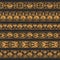 Golden antique borders on the dark brown background.