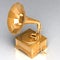 Golden Antique Gramophone 02