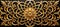 Golden arabesque elegance intricate islamic art background symbolizing prosperity and spirituality.