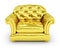 Golden armchair