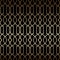 Golden art deco linear seamless pattern, black and gold colors