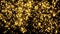 Golden Ascending Glowing Particles Motion Graphic Background