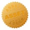 Golden ASSET Medallion Stamp