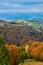 Golden Autumn Serenade: Majestic Carpathian Peaks Embraced by Nature\\\'s Palette