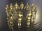 Golden avatars - holding hands metallic background