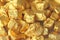Golden Background. Ingots or Nuggets of Pure Gold. Gold leaf. Tea Resin Puer