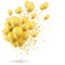 Golden Balloons Golden Particles Confetti