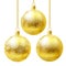 Golden balls set.