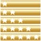 Golden bar with five rating stars