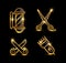 Golden Barber Shop Icon